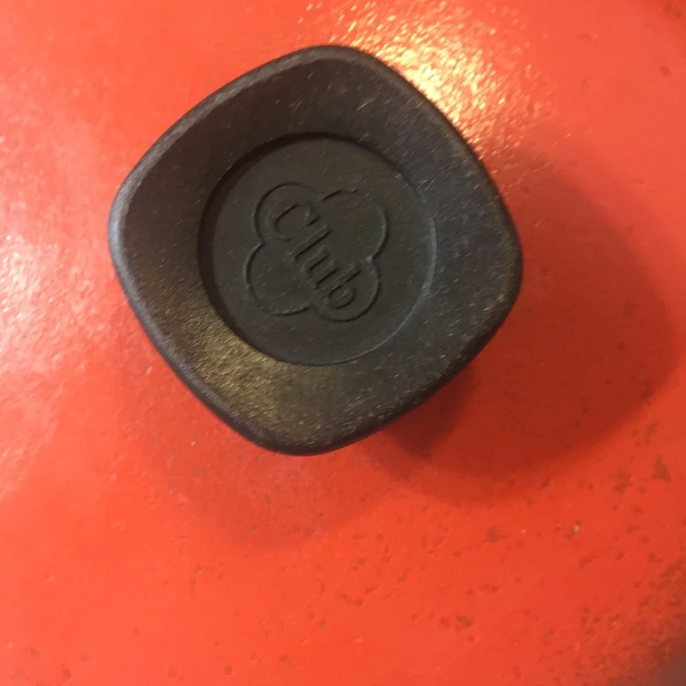 Club vintage cast aluminum red saucepan with lid.